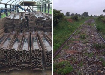 PHOTOS: Police impound truck carrying stolen 600 rail line sleepers