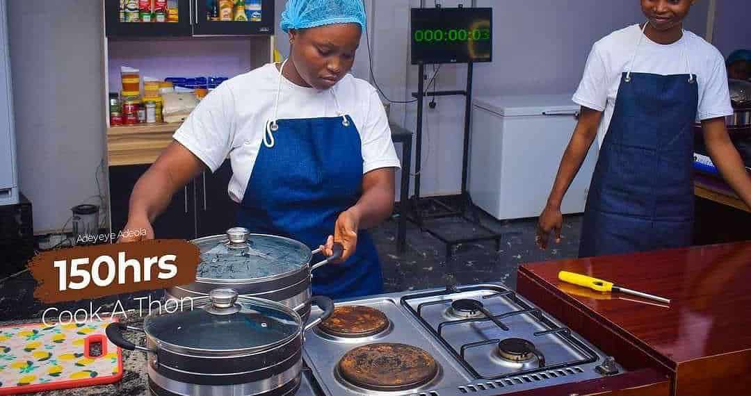 JUST IN: Ondo chef completes 150 hours cooking marathon [VIDEO]