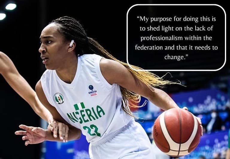 Oderah Chidom quits D'Tigress, says NBBF lacks professionalism