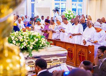 Tinubu, Abiodun, others pay tribute as FCMB founder, Subomi Balogun is buried