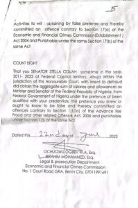 FG sues Stella Oduah over alleged certificate forgery, felony, others