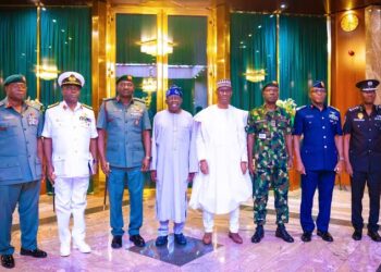 JUST IN: Tinubu decorates new Service Chiefs in Aso Rock