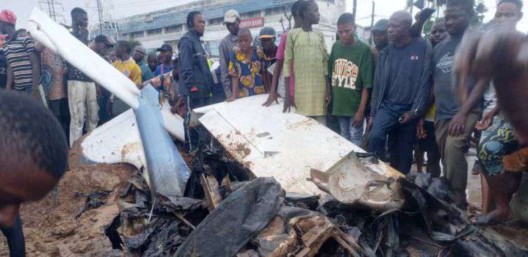 Weve Commenced Investigation into Lagos Aircraft Crash Nsib a Helicopter Which Lost Control Has Crashed into a Building in the Oba Akran Ikeja Area of Lagos State on Tuesday a Helicopter Which Lost Control Has Crashed into a Building in the Oba Akran Ikeja Area of Lagos State on Tuesday