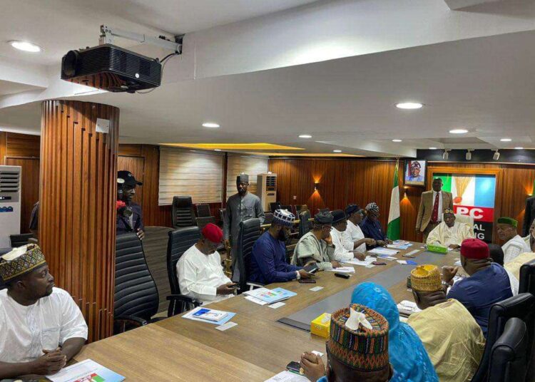 PHOTOS: Ganduje presides over first NWC meeting as APC chair