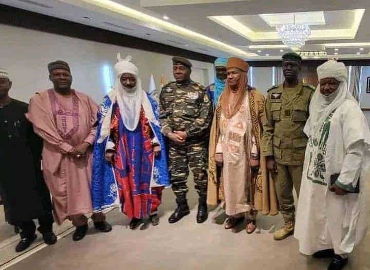 PHOTOS: Emir Sanusi meets Niger coup leader, Tchiani