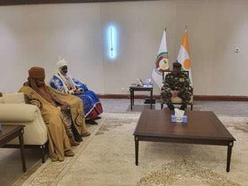 PHOTOS: Emir Sanusi meets Niger coup leader, Tchiani