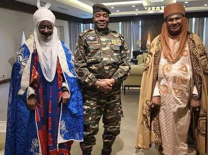 PHOTOS: Emir Sanusi meets Niger coup leader, Tchiani