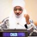 'We can't be intimidated by any politician,' Sanusi warns