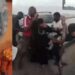 VIDEO: Socialite Farida Sobowale attempts to jump into Lagos lagoon