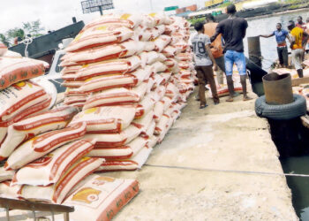 Smuggling: Navy apprehends 5 suspects, seizes wooden boat, 18 bags of rice