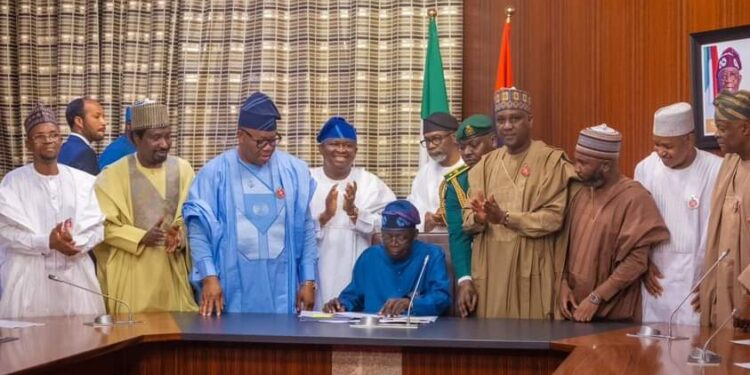 Just In Tinubu Signs N287trn 2024 Budget into Law President Bola Tinubu Has Signed the 2024 Appropriation Bill of N287 Trillion into Law President Bola Tinubu Has Signed the 2024 Appropriation Bill of N287 Trillion into Law
