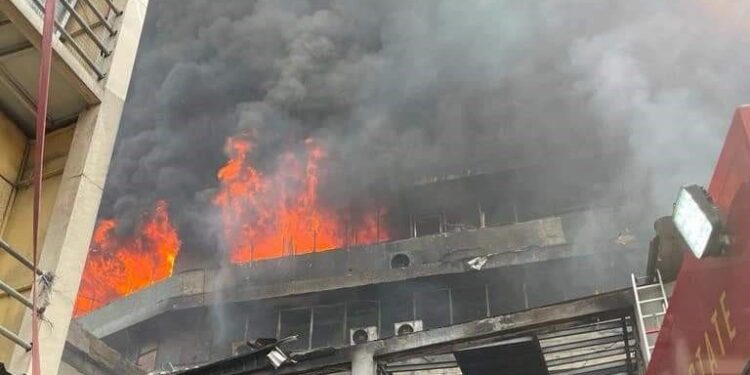 over 450 Shops Destroyed in Lagos Market Inferno No Fewer Than 6700 Traders Have Been Displaced Following the Fire Outbreak That Consumed a Section of the Mandilas Building a Popular Marketplace on No Fewer Than 6700 Traders Have Been Displaced Following the Fire Outbreak That Consumed a Section of the Mandilas Building a Popular Marketplace on