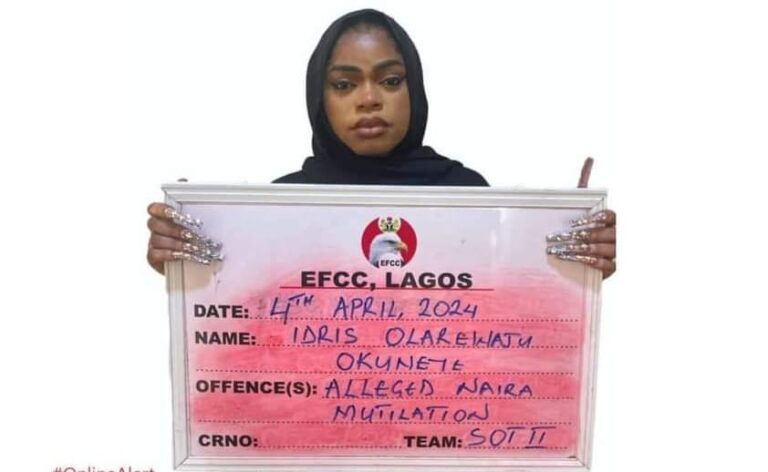 BREAKING: Bobrisky jailed six months over naira abuse