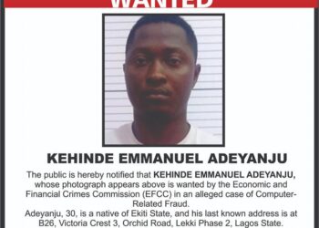 EFCC declares Kehinde Emmanuel Adeyanju wanted for internet fraud