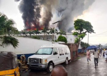 Fire guts Christ Embassy headquarters in Lagos [VIDEO]