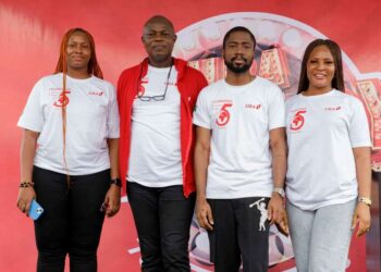 Segment Executive, Children and Youth banking, United Bank for Africa (UBA)Plc, Ozioma Obi; Head, Retail Products and Sales, UBA, Prince Ayewoh; Head, Segment / Channel Marketing, UBA Plc, Femi Osobajo and Segment Executive, Retail, Chinyere Obi, UBA Plc, at the official Launch of UBA Legacy Promo, held in Lagos on Saturday, designed to reward customers in commemoration of the banks 75th anniversary